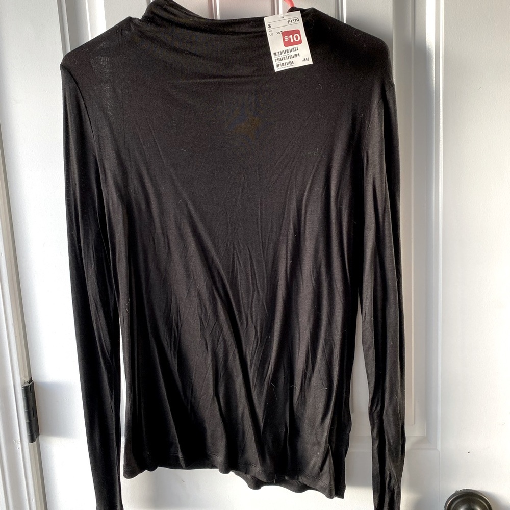 H&M High Neck Long Sleeve Top